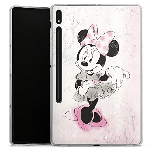 DeinDesign Silikon Hülle kompatibel mit Samsung Galaxy Tab S8 Plus Case Tablet Hülle Minnie Mouse Disney Vintage von DeinDesign