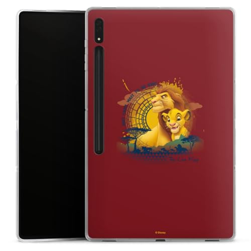 DeinDesign Silikon Hülle kompatibel mit Samsung Galaxy Tab S8 Ultra Case Tablet Hülle Mufasa Offizielles Lizenzprodukt König der Löwen von DeinDesign