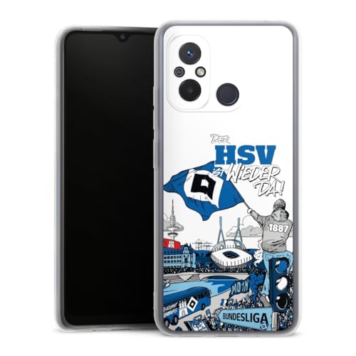 DeinDesign Silikon Hülle kompatibel mit Xiaomi Redmi 12C Case transparent Handyhülle Hamburger SV Offizielles Lizenzprodukt Aufstieg DeinDesign Silikon Hülle kompatibel mit Xiaomi Redmi 12C Case transparent Handyhülle Hamburger SV Offizielles Lizenzprodukt Aufstieg von DeinDesign