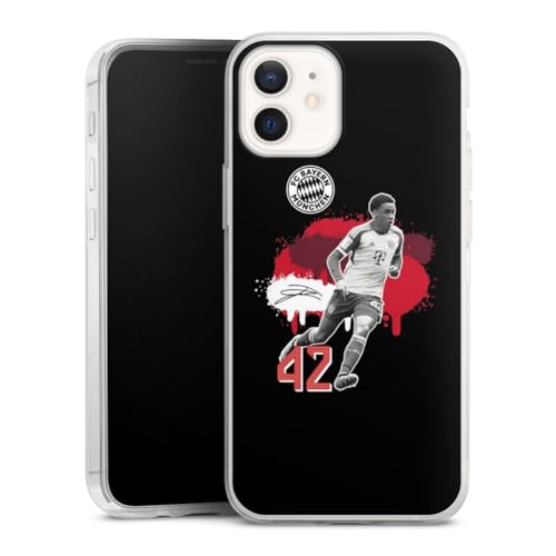 Slim Case extra dünn kompatibel mit Apple iPhone 12 Mini Silikon Handyhülle transparent Hülle FC Bayern München Jamal Musiala Offizielles Lizenzprodukt Slim Case extra dünn kompatibel mit Apple iPhone 12 Mini Silikon Handyhülle transparent Hülle FC Bayern München Jamal Musiala Offizielles Lizenzprodukt von DeinDesign