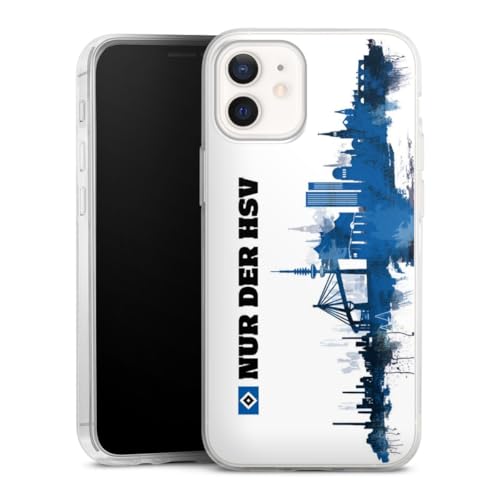 Slim Case extra dünn kompatibel mit Apple iPhone 12 Mini Silikon Handyhülle transparent Hülle HSV Offizielles Lizenzprodukt Bundesliga Slim Case extra dünn kompatibel mit Apple iPhone 12 Mini Silikon Handyhülle transparent Hülle HSV Offizielles Lizenzprodukt Bundesliga von DeinDesign