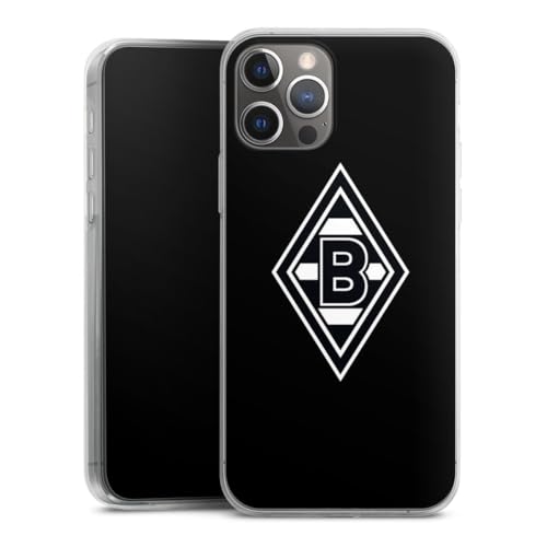 Slim Case extra dünn kompatibel mit Apple iPhone 12 Pro Silikon Handyhülle transparent Hülle Wappen Borussia Mönchengladbach Gladbach Slim Case extra dünn kompatibel mit Apple iPhone 12 Pro Silikon Handyhülle transparent Hülle Wappen Borussia Mönchengladbach Gladbach von DeinDesign