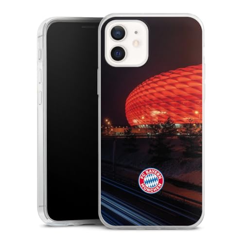 Slim Case extra dünn kompatibel mit Apple iPhone 12 Silikon Handyhülle transparent Hülle FC Bayern München FCB Stadion Slim Case extra dünn kompatibel mit Apple iPhone 12 Silikon Handyhülle transparent Hülle FC Bayern München FCB Stadion von DeinDesign