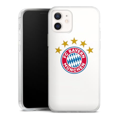 Slim Case extra dünn kompatibel mit Apple iPhone 12 Silikon Handyhülle transparent Hülle FC Bayern München FCB Sterne Slim Case extra dünn kompatibel mit Apple iPhone 12 Silikon Handyhülle transparent Hülle FC Bayern München FCB Sterne von DeinDesign