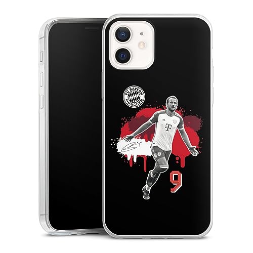Slim Case extra dünn kompatibel mit Apple iPhone 12 Silikon Handyhülle transparent Hülle FC Bayern München Harry Kane Offizielles Lizenzprodukt Slim Case extra dünn kompatibel mit Apple iPhone 12 Silikon Handyhülle transparent Hülle FC Bayern München Harry Kane Offizielles Lizenzprodukt von DeinDesign