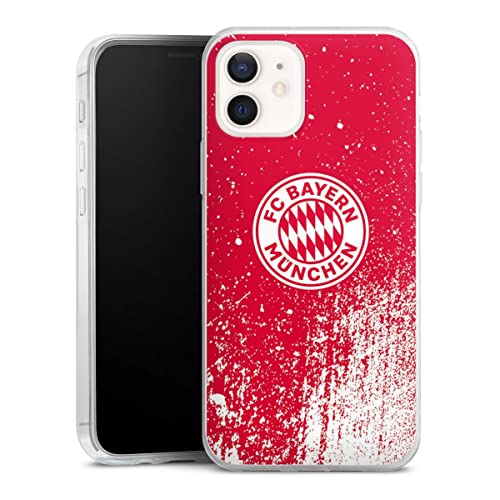 Slim Case extra dünn kompatibel mit Apple iPhone 12 Silikon Handyhülle transparent Hülle FC Bayern München Offizielles Lizenzprodukt FCB Slim Case extra dünn kompatibel mit Apple iPhone 12 Silikon Handyhülle transparent Hülle FC Bayern München Offizielles Lizenzprodukt FCB von DeinDesign