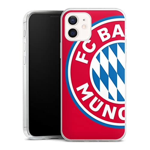 Slim Case extra dünn kompatibel mit Apple iPhone 12 Silikon Handyhülle transparent Hülle FC Bayern München Offizielles Lizenzprodukt FCB Slim Case extra dünn kompatibel mit Apple iPhone 12 Silikon Handyhülle transparent Hülle FC Bayern München Offizielles Lizenzprodukt FCB von DeinDesign