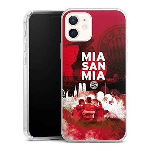 Slim Case extra dünn kompatibel mit Apple iPhone 12 Silikon Handyhülle transparent Hülle FCB Mia San Mia FC Bayern München Slim Case extra dünn kompatibel mit Apple iPhone 12 Silikon Handyhülle transparent Hülle FCB Mia San Mia FC Bayern München von DeinDesign