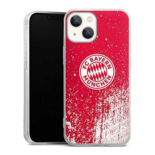 DeinDesign Slim Case extra dünn kompatibel mit Apple iPhone 13 Mini Silikon Handyhülle transparent Hülle FC Bayern München Offizielles Lizenzprodukt FCB DeinDesign Slim Case extra dünn kompatibel mit Apple iPhone 13 Mini Silikon Handyhülle transparent Hülle FC Bayern München Offizielles Lizenzprodukt FCB von DeinDesign