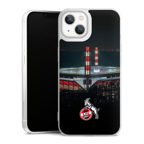 Slim Case extra dünn kompatibel mit Apple iPhone 13 Silikon Handyhülle transparent Hülle 1. FC Köln Stadion Offizielles Lizenzprodukt Slim Case extra dünn kompatibel mit Apple iPhone 13 Silikon Handyhülle transparent Hülle 1. FC Köln Stadion Offizielles Lizenzprodukt von DeinDesign