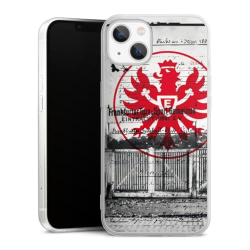 Slim Case extra dünn kompatibel mit Apple iPhone 13 Silikon Handyhülle transparent Hülle Eintracht Frankfurt Logo Adler Slim Case extra dünn kompatibel mit Apple iPhone 13 Silikon Handyhülle transparent Hülle Eintracht Frankfurt Logo Adler von DeinDesign