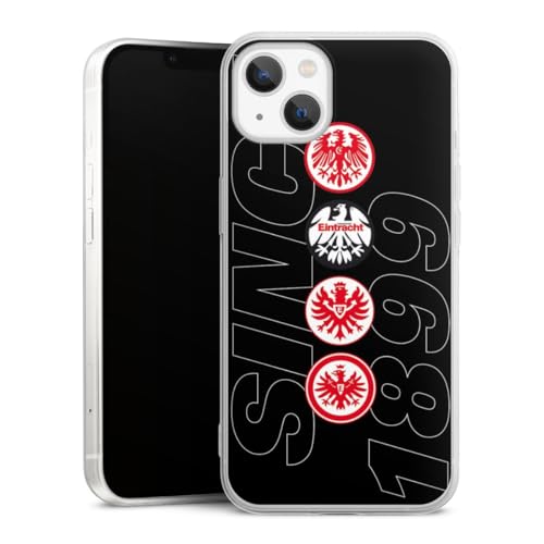 Slim Case extra dünn kompatibel mit Apple iPhone 13 Silikon Handyhülle transparent Hülle Eintracht Frankfurt Logo Adler Slim Case extra dünn kompatibel mit Apple iPhone 13 Silikon Handyhülle transparent Hülle Eintracht Frankfurt Logo Adler von DeinDesign