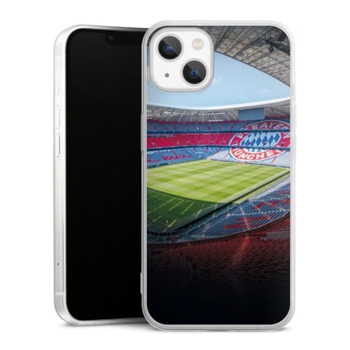 DeinDesign Slim Case extra dünn kompatibel mit Apple iPhone 13 Silikon Handyhülle transparent Hülle FC Bayern München FCB Stadion DeinDesign Slim Case extra dünn kompatibel mit Apple iPhone 13 Silikon Handyhülle transparent Hülle FC Bayern München FCB Stadion von DeinDesign