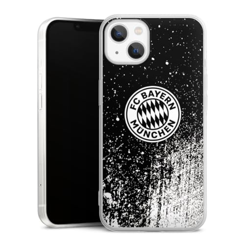 DeinDesign Slim Case extra dünn kompatibel mit Apple iPhone 13 Silikon Handyhülle transparent Hülle FC Bayern München Offizielles Lizenzprodukt FCB DeinDesign Slim Case extra dünn kompatibel mit Apple iPhone 13 Silikon Handyhülle transparent Hülle FC Bayern München Offizielles Lizenzprodukt FCB von DeinDesign