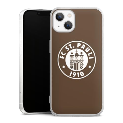 Slim Case extra dünn kompatibel mit Apple iPhone 13 Silikon Handyhülle transparent Hülle Offizielles Lizenzprodukt Wappen FC St. Pauli Slim Case extra dünn kompatibel mit Apple iPhone 13 Silikon Handyhülle transparent Hülle Offizielles Lizenzprodukt Wappen FC St. Pauli von DeinDesign