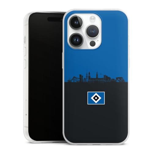 Slim Case extra dünn kompatibel mit Apple iPhone 14 Pro Silikon Handyhülle transparent Hülle HSV Hamburg Skyline Slim Case extra dünn kompatibel mit Apple iPhone 14 Pro Silikon Handyhülle transparent Hülle HSV Hamburg Skyline von DeinDesign