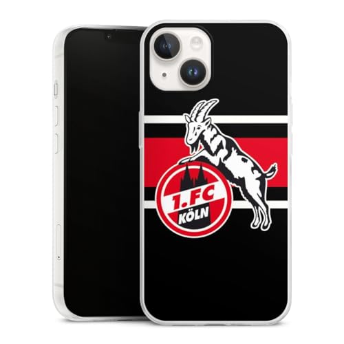 Slim Case extra dünn kompatibel mit Apple iPhone 14 Silikon Handyhülle transparent Hülle 1. FC Köln Offizielles Lizenzprodukt Bundesliga Slim Case extra dünn kompatibel mit Apple iPhone 14 Silikon Handyhülle transparent Hülle 1. FC Köln Offizielles Lizenzprodukt Bundesliga von DeinDesign