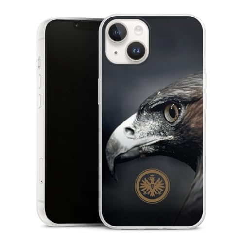 Slim Case extra dünn kompatibel mit Apple iPhone 14 Silikon Handyhülle transparent Hülle Eintracht Frankfurt Offizielles Lizenzprodukt Adler Slim Case extra dünn kompatibel mit Apple iPhone 14 Silikon Handyhülle transparent Hülle Eintracht Frankfurt Offizielles Lizenzprodukt Adler von DeinDesign