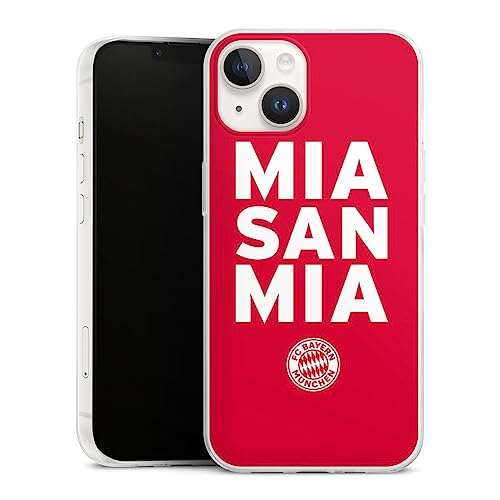 Slim Case extra dünn kompatibel mit Apple iPhone 14 Silikon Handyhülle transparent Hülle FC Bayern München Mia San Mia FCB Slim Case extra dünn kompatibel mit Apple iPhone 14 Silikon Handyhülle transparent Hülle FC Bayern München Mia San Mia FCB von DeinDesign