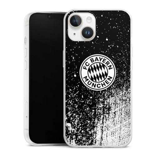 DeinDesign Slim Case extra dünn kompatibel mit Apple iPhone 14 Silikon Handyhülle transparent Hülle FC Bayern München Offizielles Lizenzprodukt FCB DeinDesign Slim Case extra dünn kompatibel mit Apple iPhone 14 Silikon Handyhülle transparent Hülle FC Bayern München Offizielles Lizenzprodukt FCB von DeinDesign