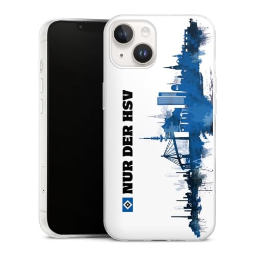 Slim Case extra dünn kompatibel mit Apple iPhone 14 Silikon Handyhülle transparent Hülle HSV Offizielles Lizenzprodukt Bundesliga Slim Case extra dünn kompatibel mit Apple iPhone 14 Silikon Handyhülle transparent Hülle HSV Offizielles Lizenzprodukt Bundesliga von DeinDesign