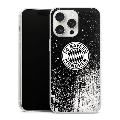 Slim Case extra dünn kompatibel mit Apple iPhone 15 Pro Max Silikon Handyhülle transparent Hülle FC Bayern München Offizielles Lizenzprodukt FCB Slim Case extra dünn kompatibel mit Apple iPhone 15 Pro Max Silikon Handyhülle transparent Hülle FC Bayern München Offizielles Lizenzprodukt FCB von DeinDesign