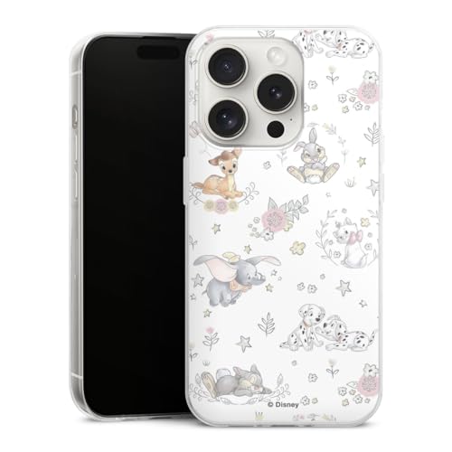 DeinDesign Slim Case extra dünn kompatibel mit Apple iPhone 15 Pro Silikon Handyhülle transparent Hülle Disney Bambi Dumbo DeinDesign Slim Case extra dünn kompatibel mit Apple iPhone 15 Pro Silikon Handyhülle transparent Hülle Disney Bambi Dumbo von DeinDesign