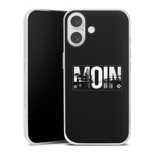 Slim Case extra dünn kompatibel mit Apple iPhone 16 Silikon Handyhülle transparent Hülle Offizielles Lizenzprodukt Hamburger SV HSV Slim Case extra dünn kompatibel mit Apple iPhone 16 Silikon Handyhülle transparent Hülle Offizielles Lizenzprodukt Hamburger SV HSV von DeinDesign