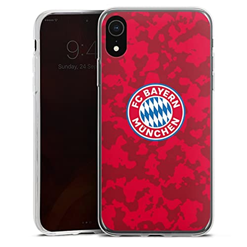 Slim Case extra dünn kompatibel mit Apple iPhone Xr Silikon Handyhülle transparent Hülle FC Bayern München Camouflage FCB Slim Case extra dünn kompatibel mit Apple iPhone Xr Silikon Handyhülle transparent Hülle FC Bayern München Camouflage FCB von DeinDesign