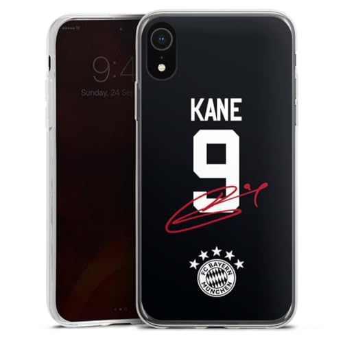 Slim Case extra dünn kompatibel mit Apple iPhone Xr Silikon Handyhülle transparent Hülle FC Bayern München Harry Kane Trikot Slim Case extra dünn kompatibel mit Apple iPhone Xr Silikon Handyhülle transparent Hülle FC Bayern München Harry Kane Trikot von DeinDesign