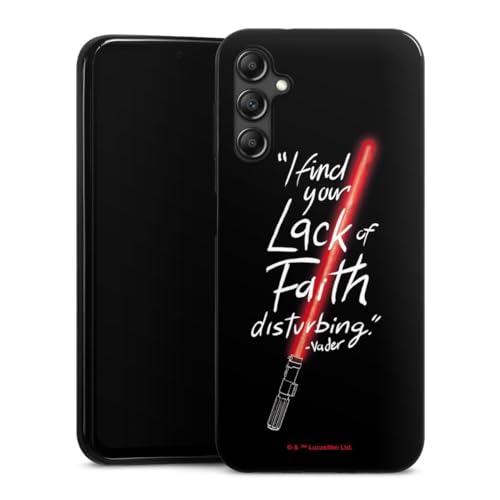 DeinDesign Slim Case extra dünn kompatibel mit Samsung Galaxy A14 5G Silikon Handyhülle schwarz Hülle Star Wars Darth Vader Lichtschwert DeinDesign Slim Case extra dünn kompatibel mit Samsung Galaxy A14 5G Silikon Handyhülle schwarz Hülle Star Wars Darth Vader Lichtschwert von DeinDesign