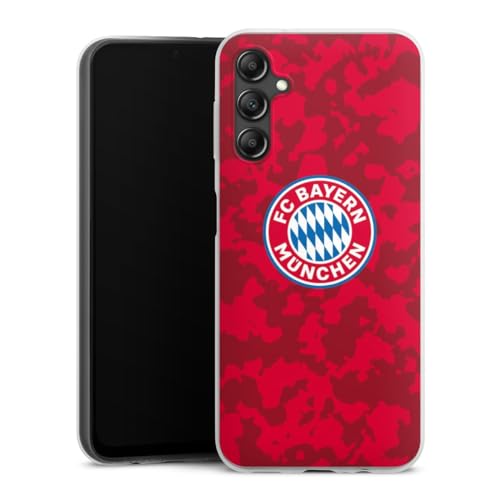 DeinDesign Slim Case extra dünn kompatibel mit Samsung Galaxy A14 5G Silikon Handyhülle transparent Hülle FC Bayern München Camouflage FCB DeinDesign Slim Case extra dünn kompatibel mit Samsung Galaxy A14 5G Silikon Handyhülle transparent Hülle FC Bayern München Camouflage FCB von DeinDesign