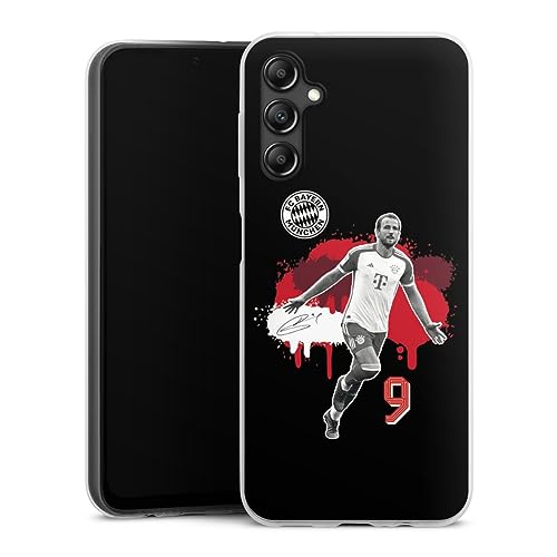 DeinDesign Slim Case extra dünn kompatibel mit Samsung Galaxy A14 5G Silikon Handyhülle transparent Hülle FC Bayern München Harry Kane Offizielles Lizenzprodukt DeinDesign Slim Case extra dünn kompatibel mit Samsung Galaxy A14 5G Silikon Handyhülle transparent Hülle FC Bayern München Harry Kane Offizielles Lizenzprodukt von DeinDesign