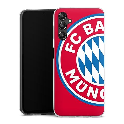 DeinDesign Slim Case extra dünn kompatibel mit Samsung Galaxy A14 5G Silikon Handyhülle transparent Hülle FC Bayern München Offizielles Lizenzprodukt FCB DeinDesign Slim Case extra dünn kompatibel mit Samsung Galaxy A14 5G Silikon Handyhülle transparent Hülle FC Bayern München Offizielles Lizenzprodukt FCB von DeinDesign