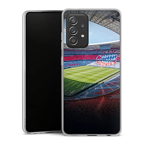 DeinDesign Slim Case extra dünn kompatibel mit Samsung Galaxy A52s 5G Silikon Handyhülle transparent Hülle FC Bayern München FCB Stadion DeinDesign Slim Case extra dünn kompatibel mit Samsung Galaxy A52s 5G Silikon Handyhülle transparent Hülle FC Bayern München FCB Stadion von DeinDesign