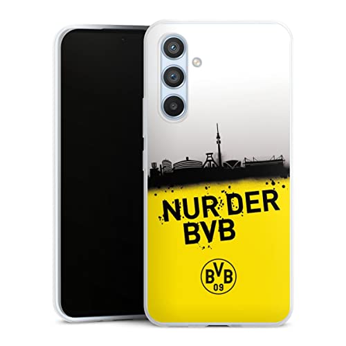DeinDesign Slim Case extra dünn kompatibel mit Samsung Galaxy A54 5G Silikon Handyhülle transparent Hülle Borussia Dortmund Statement BVB DeinDesign Slim Case extra dünn kompatibel mit Samsung Galaxy A54 5G Silikon Handyhülle transparent Hülle Borussia Dortmund Statement BVB von DeinDesign