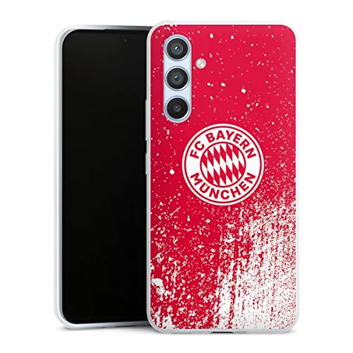 DeinDesign Slim Case extra dünn kompatibel mit Samsung Galaxy A54 5G Silikon Handyhülle transparent Hülle FC Bayern München Offizielles Lizenzprodukt FCB DeinDesign Slim Case extra dünn kompatibel mit Samsung Galaxy A54 5G Silikon Handyhülle transparent Hülle FC Bayern München Offizielles Lizenzprodukt FCB von DeinDesign