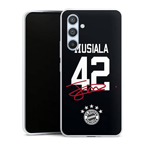 DeinDesign Slim Case extra dünn kompatibel mit Samsung Galaxy A54 5G Silikon Handyhülle transparent Hülle Jamal Musiala FC Bayern München Fanartikel DeinDesign Slim Case extra dünn kompatibel mit Samsung Galaxy A54 5G Silikon Handyhülle transparent Hülle Jamal Musiala FC Bayern München Fanartikel von DeinDesign