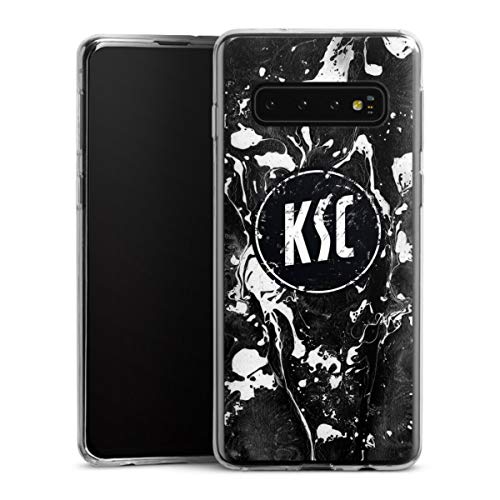 Slim Case extra dünn kompatibel mit Samsung Galaxy S10 Silikon Handyhülle transparent Hülle Offizielles Lizenzprodukt KSC Bundesliga von DeinDesign