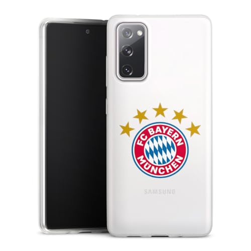 DeinDesign Slim Case extra dünn kompatibel mit Samsung Galaxy S20 FE 5G Silikon Handyhülle transparent Hülle FC Bayern München FCB Sterne DeinDesign Slim Case extra dünn kompatibel mit Samsung Galaxy S20 FE 5G Silikon Handyhülle transparent Hülle FC Bayern München FCB Sterne von DeinDesign