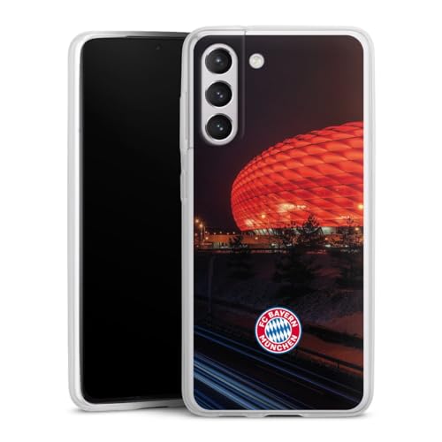 DeinDesign Slim Case extra dünn kompatibel mit Samsung Galaxy S21 FE 5G Silikon Handyhülle transparent Hülle FC Bayern München FCB Stadion DeinDesign Slim Case extra dünn kompatibel mit Samsung Galaxy S21 FE 5G Silikon Handyhülle transparent Hülle FC Bayern München FCB Stadion von DeinDesign