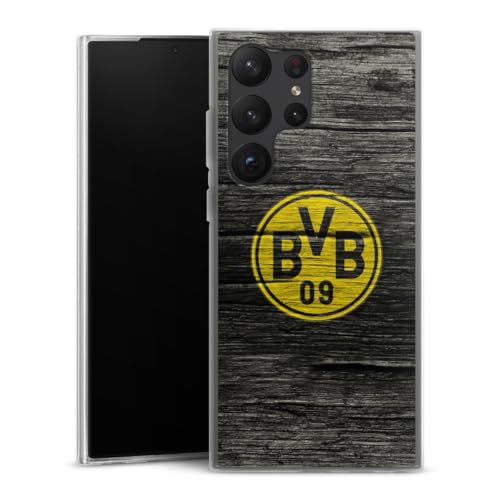 Slim Case extra dünn kompatibel mit Samsung Galaxy S23 Ultra Silikon Handyhülle transparent Hülle Borussia Dortmund BVB Holzoptik Slim Case extra dünn kompatibel mit Samsung Galaxy S23 Ultra Silikon Handyhülle transparent Hülle Borussia Dortmund BVB Holzoptik von DeinDesign