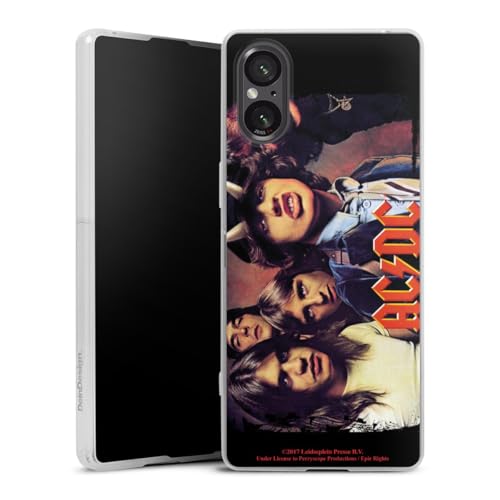 DeinDesign Slim Case extra dünn kompatibel mit Sony Xperia 5 V Silikon Handyhülle transparent Hülle ACDC Fanartikel Highway DeinDesign Slim Case extra dünn kompatibel mit Sony Xperia 5 V Silikon Handyhülle transparent Hülle ACDC Fanartikel Highway von DeinDesign