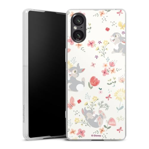 DeinDesign Slim Case extra dünn kompatibel mit Sony Xperia 5 V Silikon Handyhülle transparent Hülle Disney Bambi Blume DeinDesign Slim Case extra dünn kompatibel mit Sony Xperia 5 V Silikon Handyhülle transparent Hülle Disney Bambi Blume von DeinDesign