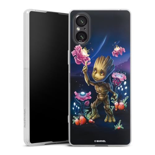 DeinDesign Slim Case extra dünn kompatibel mit Sony Xperia 5 V Silikon Handyhülle transparent Hülle Guardians of The Galaxy Baby Groot Marvel DeinDesign Slim Case extra dünn kompatibel mit Sony Xperia 5 V Silikon Handyhülle transparent Hülle Guardians of The Galaxy Baby Groot Marvel von DeinDesign