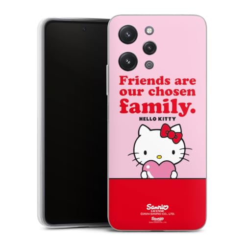 DeinDesign Slim Case extra dünn kompatibel mit Xiaomi Redmi 12 Silikon Handyhülle transparent Hülle Hello Kitty Familie Offizielles Lizenzprodukt DeinDesign Slim Case extra dünn kompatibel mit Xiaomi Redmi 12 Silikon Handyhülle transparent Hülle Hello Kitty Familie Offizielles Lizenzprodukt von DeinDesign