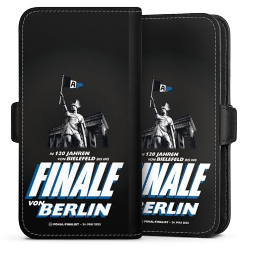 Flip Case kompatibel mit Apple iPhone 14 Pro Handyhülle aus Kunst Leder schwarz Klapphülle Arminia Bielefeld Offizielles Lizenzprodukt Pokal Flip Case kompatibel mit Apple iPhone 14 Pro Handyhülle aus Kunst Leder schwarz Klapphülle Arminia Bielefeld Offizielles Lizenzprodukt Pokal von DeinDesign