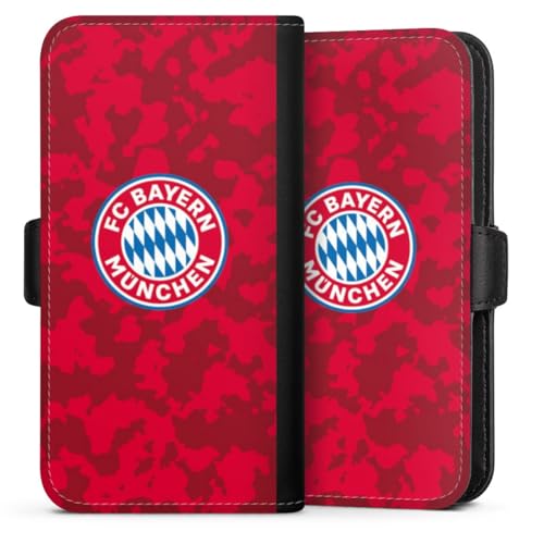 Flip Case kompatibel mit Apple iPhone 14 Pro Handyhülle aus Kunst Leder schwarz Klapphülle FC Bayern München Camouflage FCB Flip Case kompatibel mit Apple iPhone 14 Pro Handyhülle aus Kunst Leder schwarz Klapphülle FC Bayern München Camouflage FCB von DeinDesign