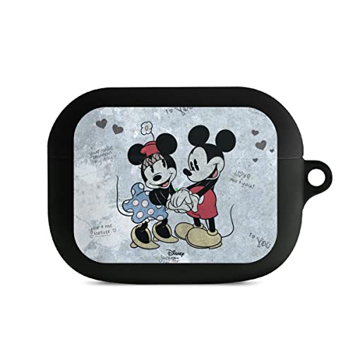 Hülle mit Karabiner kompatibel mit Apple AirPods Pro 1. Generation Case schwarz Schutzhülle mit Schlüsselanhänger Disney Mickey & Minnie Mouse Vintage von DeinDesign