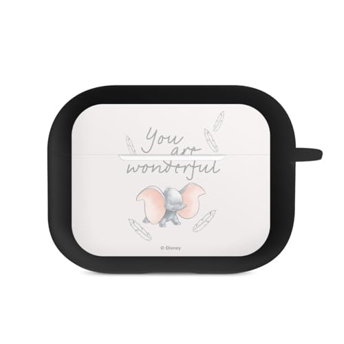 Hülle mit Karabiner kompatibel mit Apple AirPods Pro 2. Generation Case schwarz Schutzhülle mit Schlüsselanhänger Disney Elefant Dumbo von DeinDesign